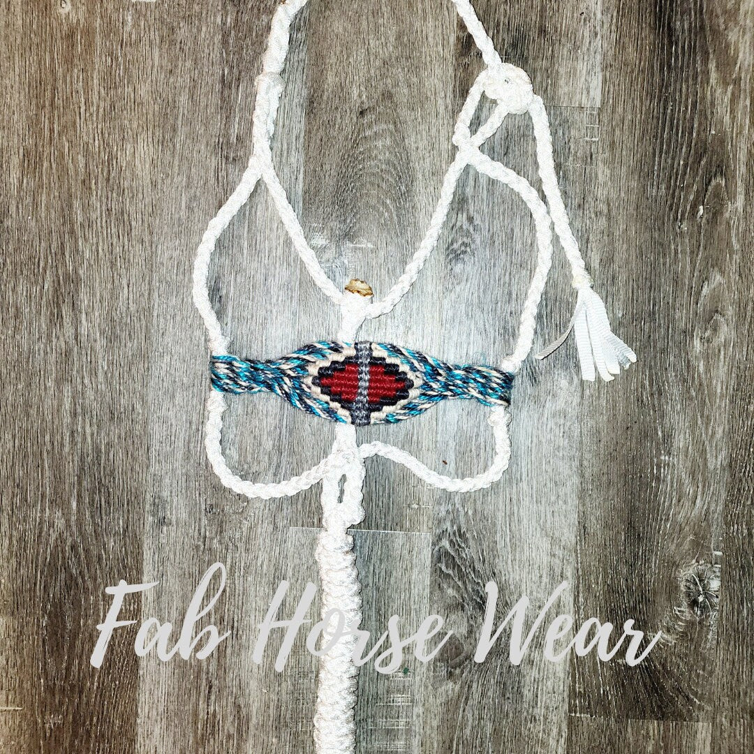 Custom Mule Tape Halter w/ Mohair Noseband