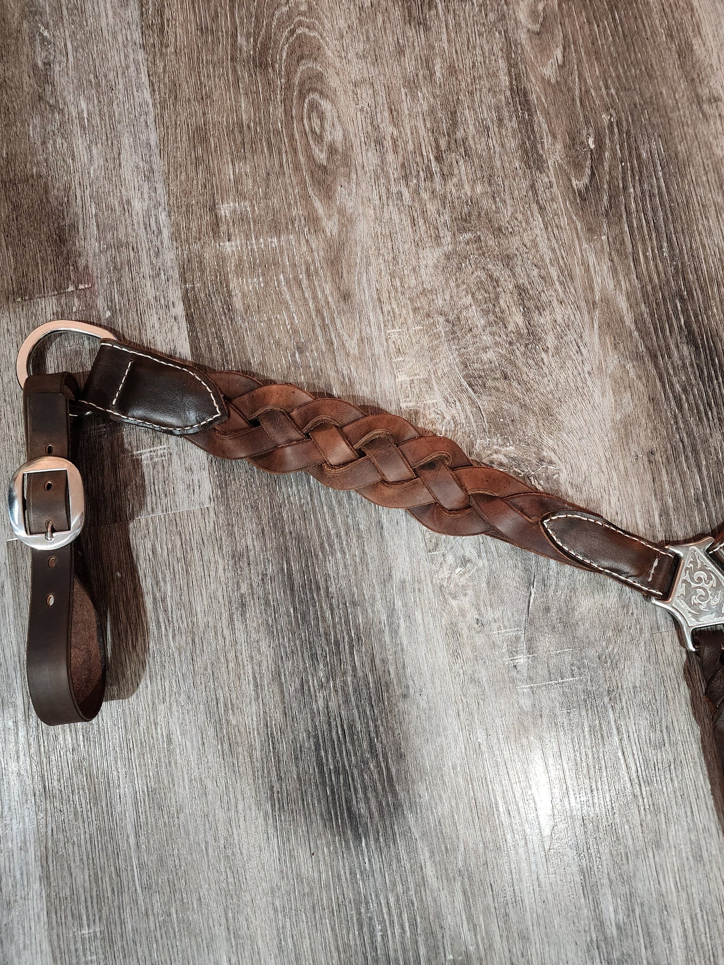 Braided Leather Breast Collar