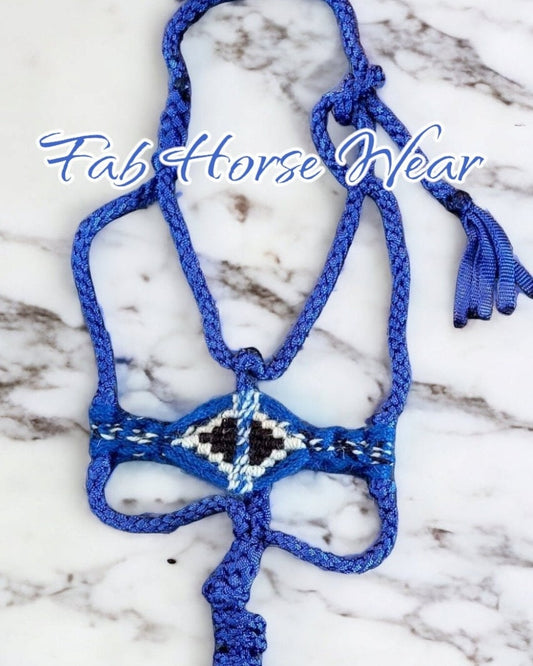Blue Mule Tape Halter w/ Mohair Noseband