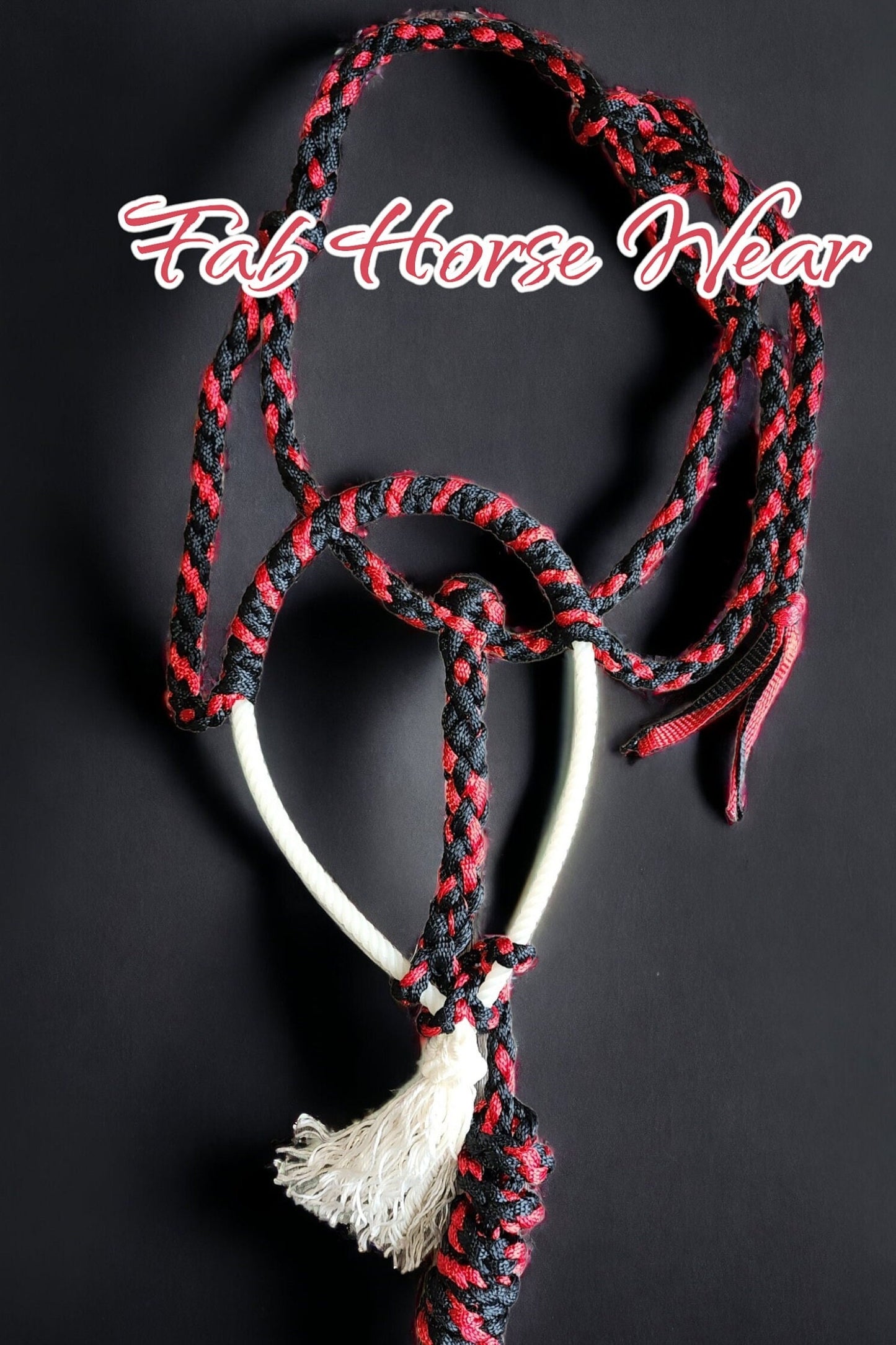 Lariat Rope Nose Mule Tape Halter (custom)