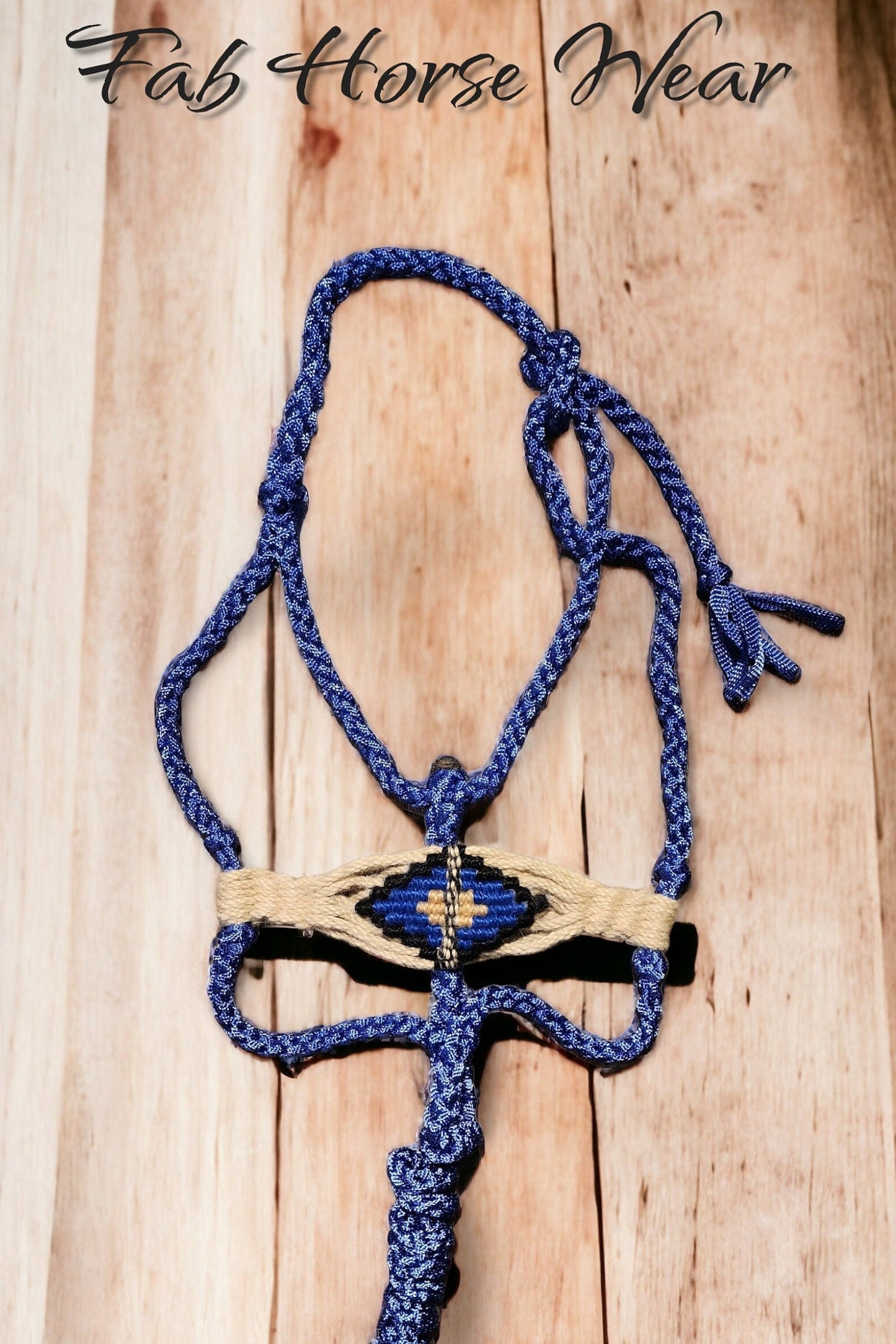 Blue Mule Tape Halter w/ Mohair Noseband