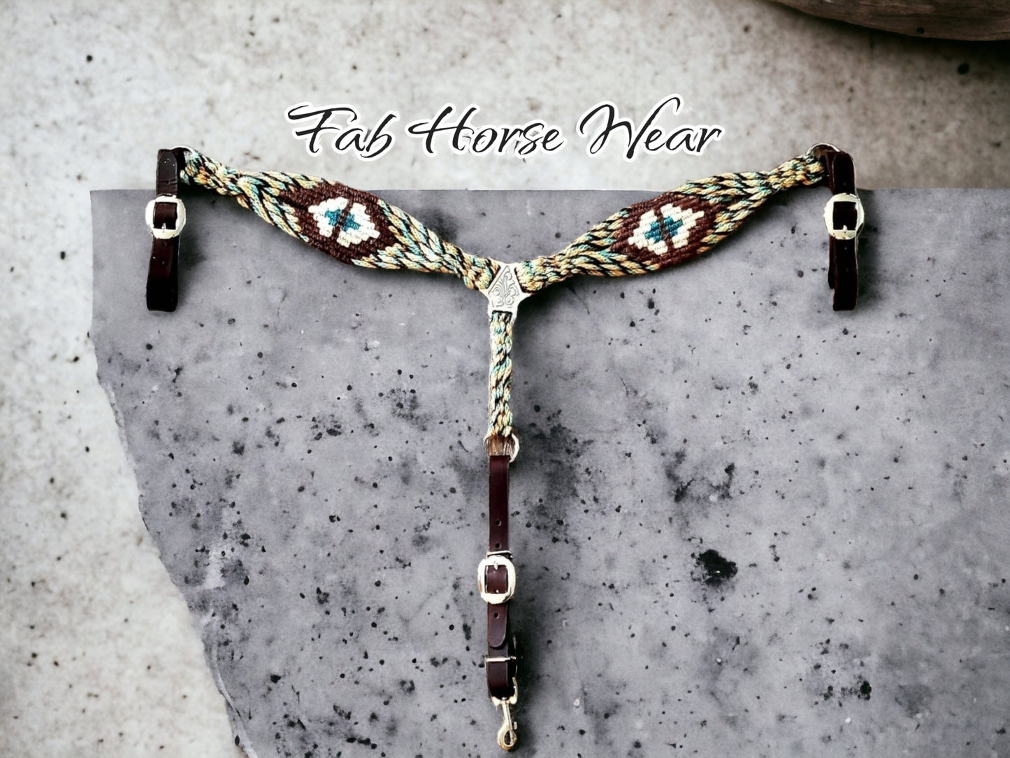 Custom roper style Mohair Breastcollar