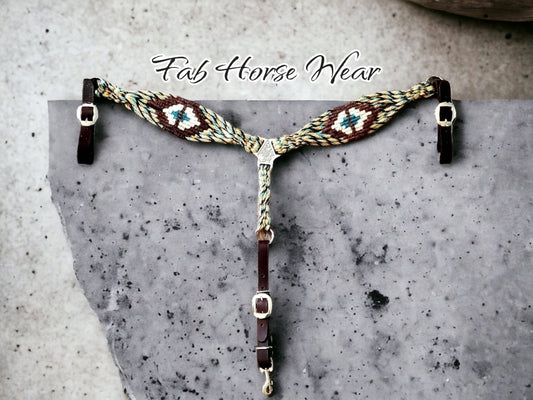 Custom roper style Mohair Breastcollar