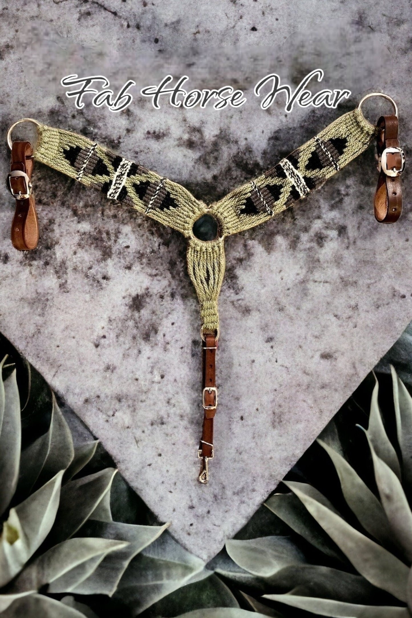 Mohair Breast Collar (Sage)