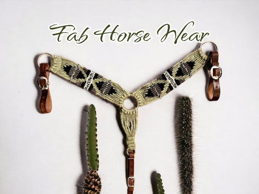 Mohair Breast Collar (Sage)