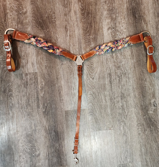 Braided Leather Breast Collar