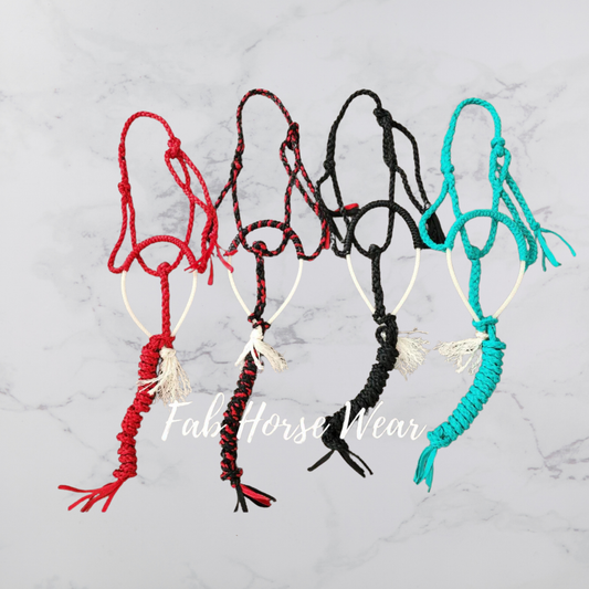 Lariat Rope Nose Mule Tape Halter (custom)
