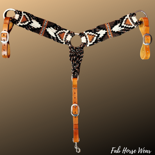 Mohair Breast Collar (natural, brown, black, rust)