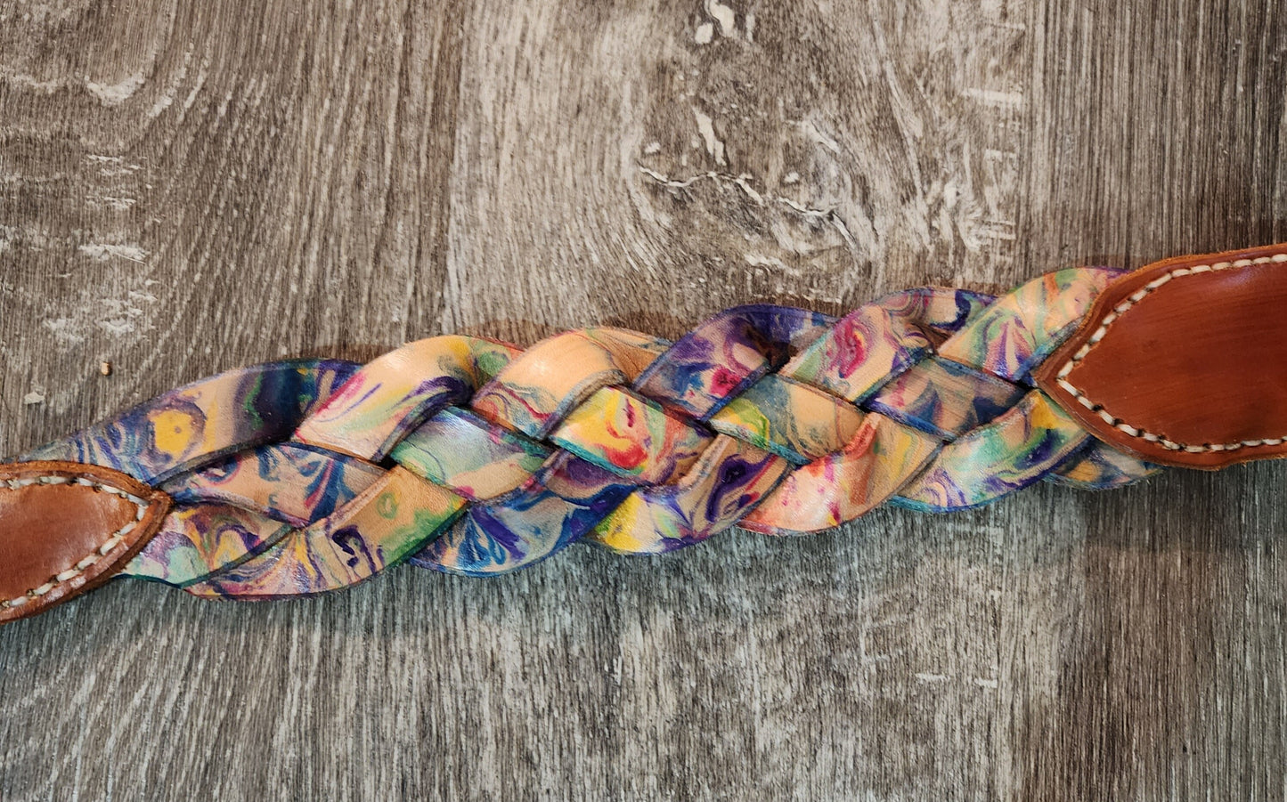 Braided Leather Breast Collar