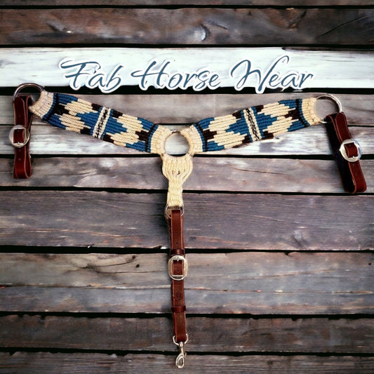 Mohair Breast Collar (natural, turquoise, black)