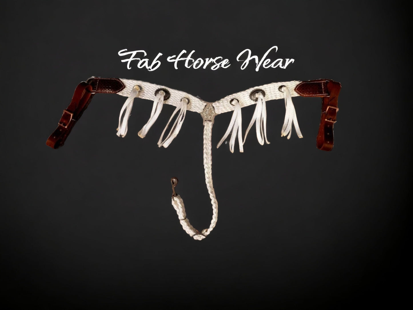 Mule Tape Breast Collar w/ (conchos & fringe) [CUSTOM]